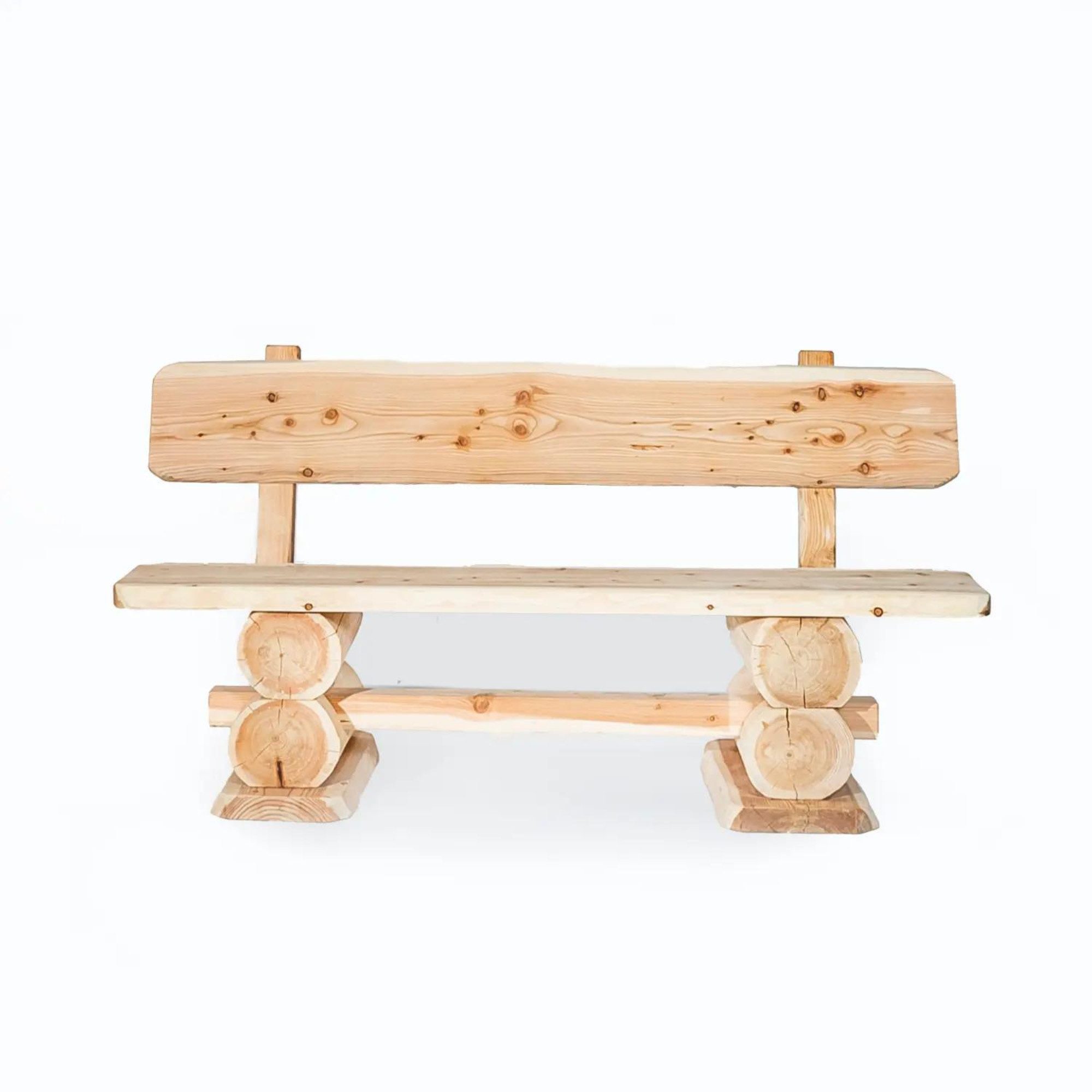 Mega-Holz Gartenbank "Rustikal" 120x50x80 cm, Sitzbank günstig online kaufen