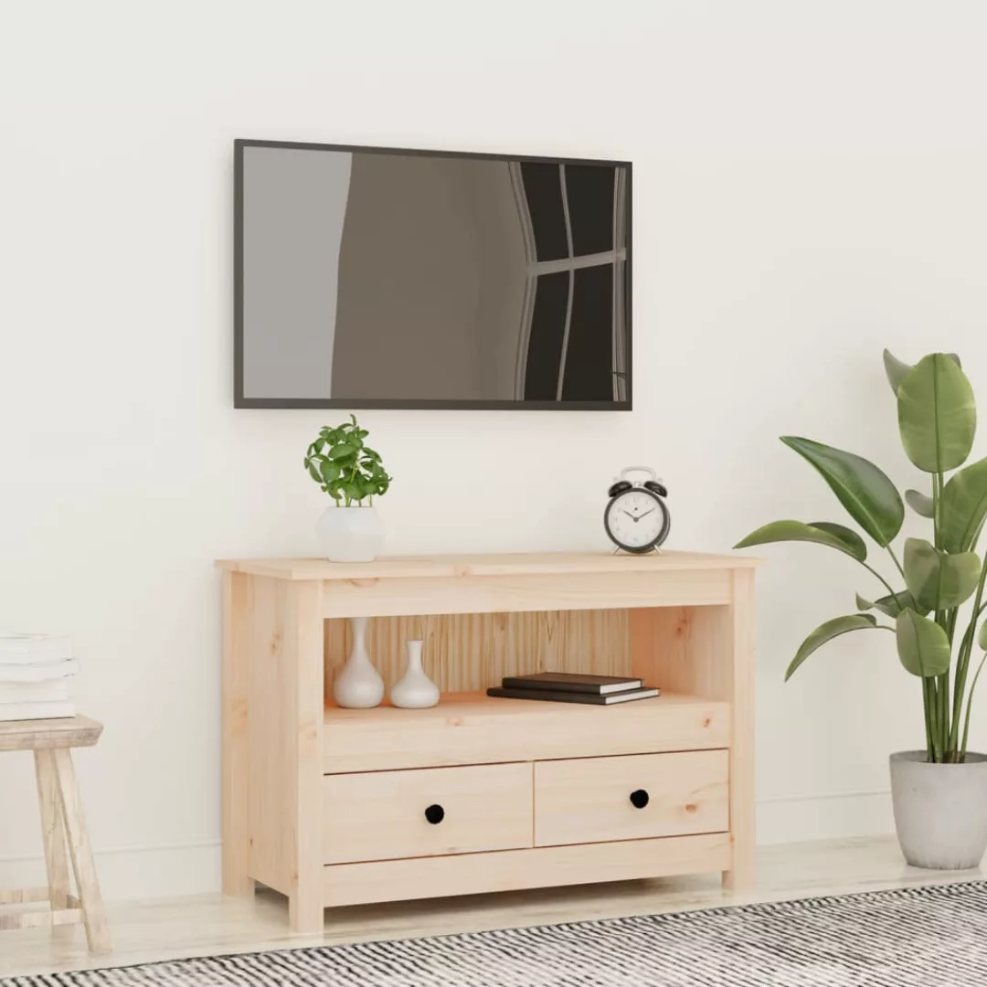 vidaXL TV-Schrank TV-Schrank 79x35x52 cm Massivholz Kiefer günstig online kaufen