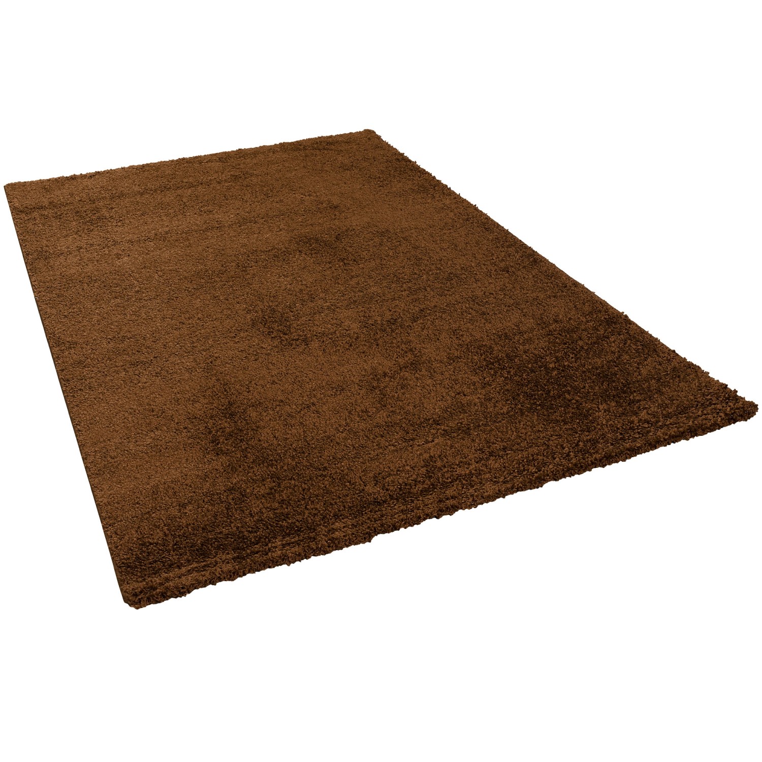 Pergamon Hochflor Langflor Teppich Aloha Braun 200x200cm günstig online kaufen