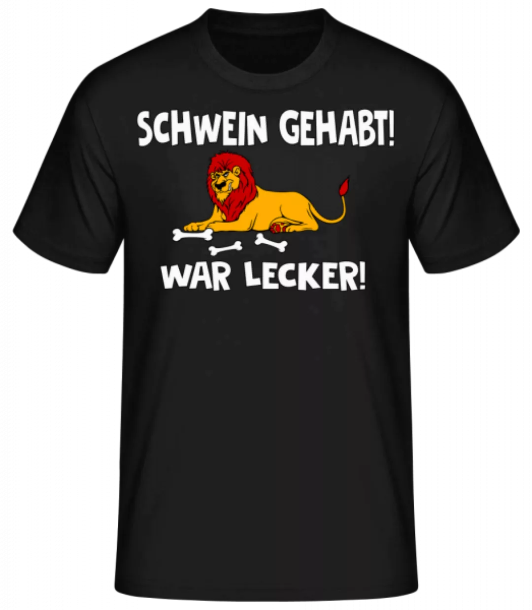 Schwein Gehabt War Lecker · Männer Basic T-Shirt günstig online kaufen