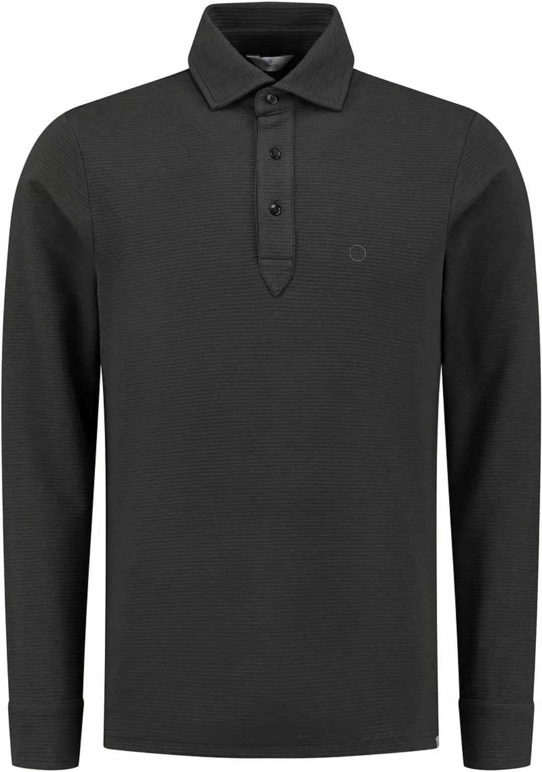 Dstrezzed Polo Shirt Longsleeve Dunkelgrau - Größe L günstig online kaufen