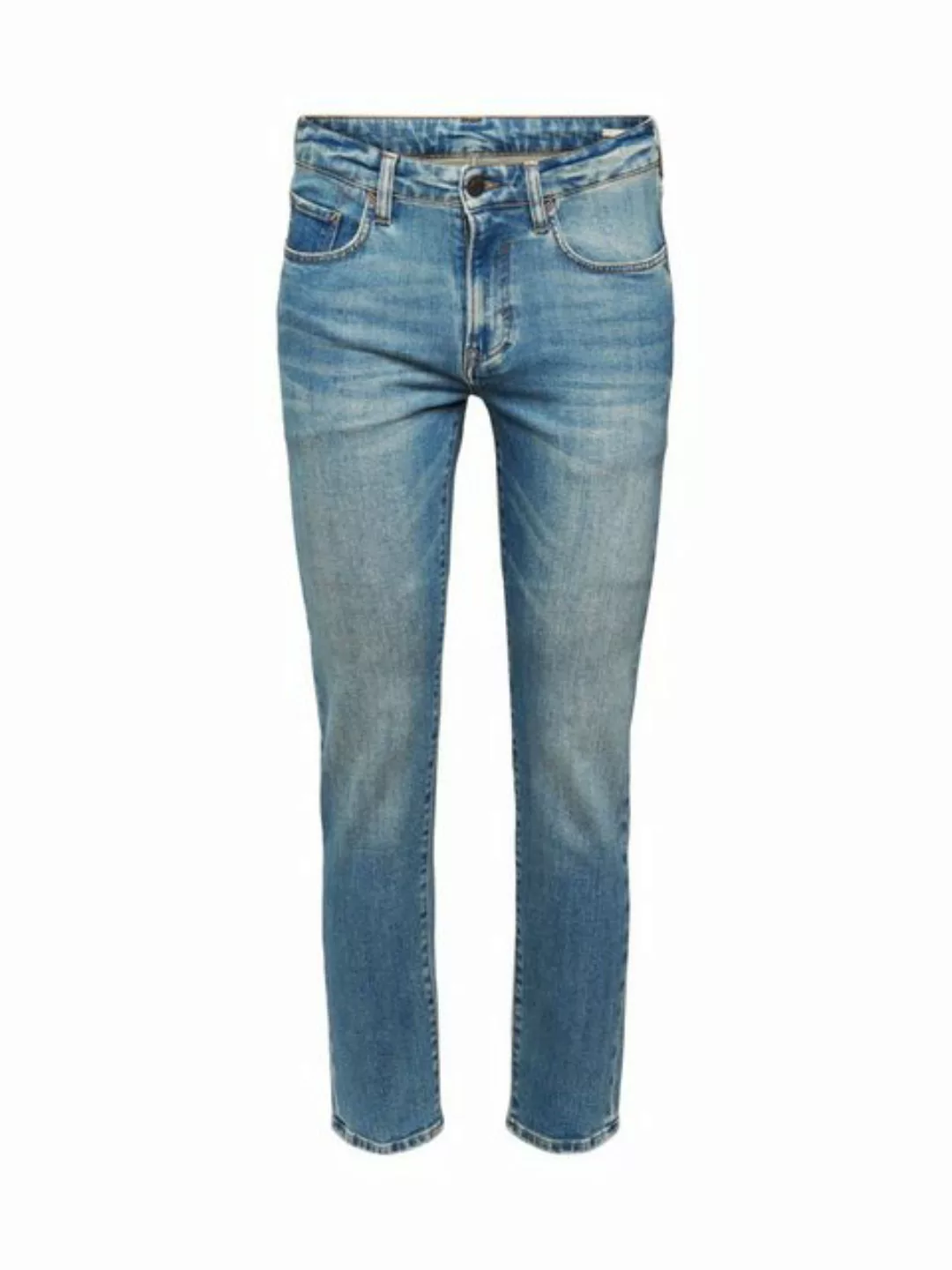 Esprit Slim-fit-Jeans Slim Jeans im Stonewashed Look, aus Organic Cotton günstig online kaufen