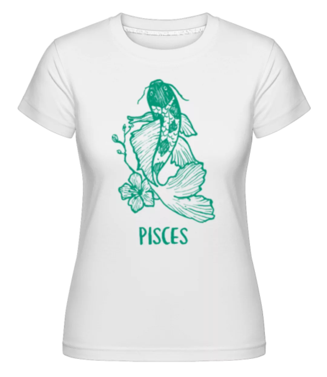 Scribble Style Zodiac Sign Pisces · Shirtinator Frauen T-Shirt günstig online kaufen