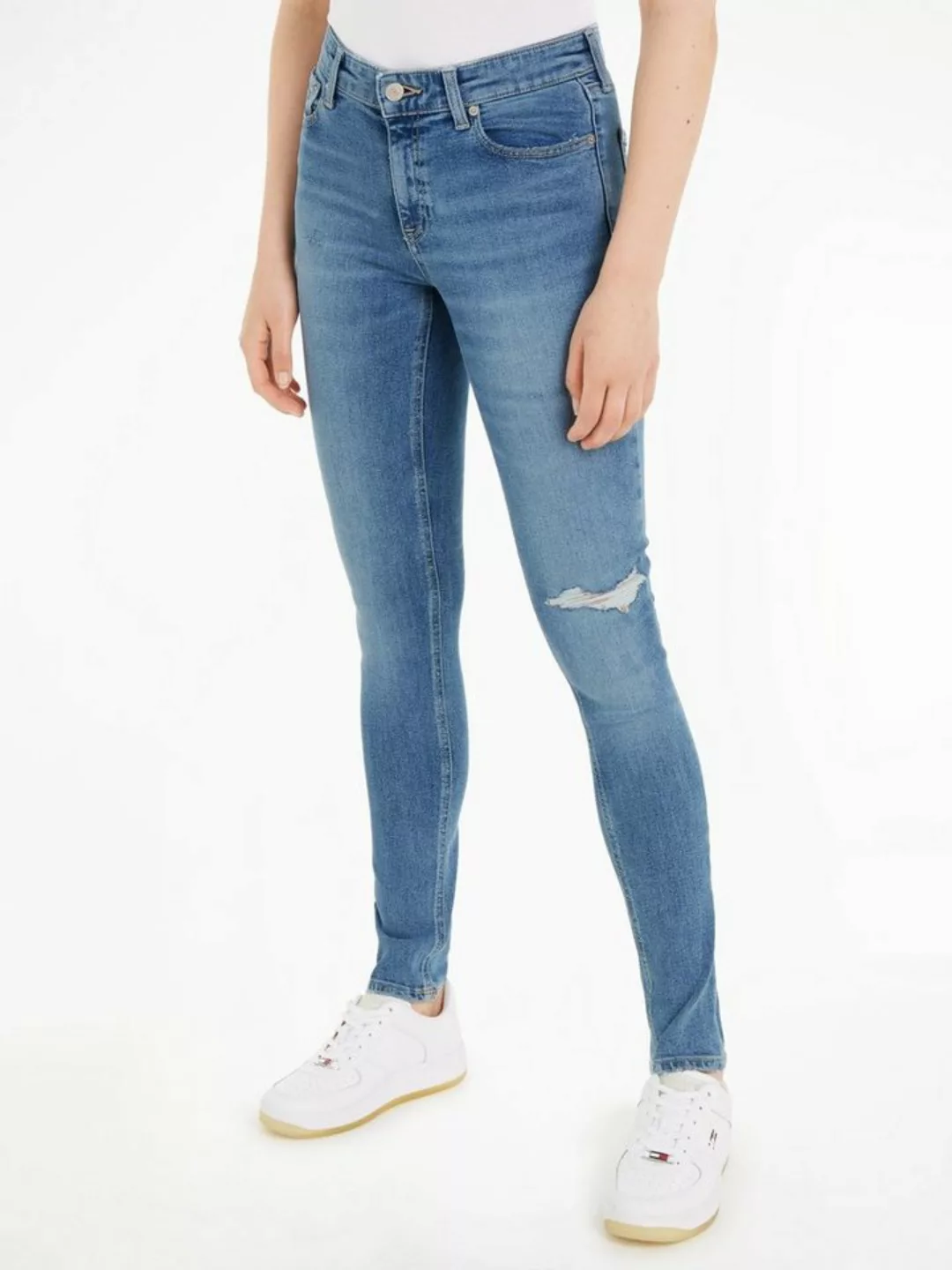 Tommy Jeans Skinny-fit-Jeans Nora mit Tommy Jeans Markenlabel & Badge günstig online kaufen