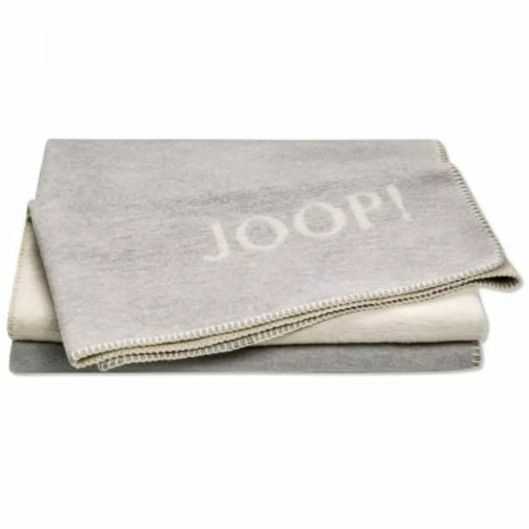 JOOP! Wohndecke Melange-Doubleface Stein-Silber 150x200 cm Wohndecken grau günstig online kaufen