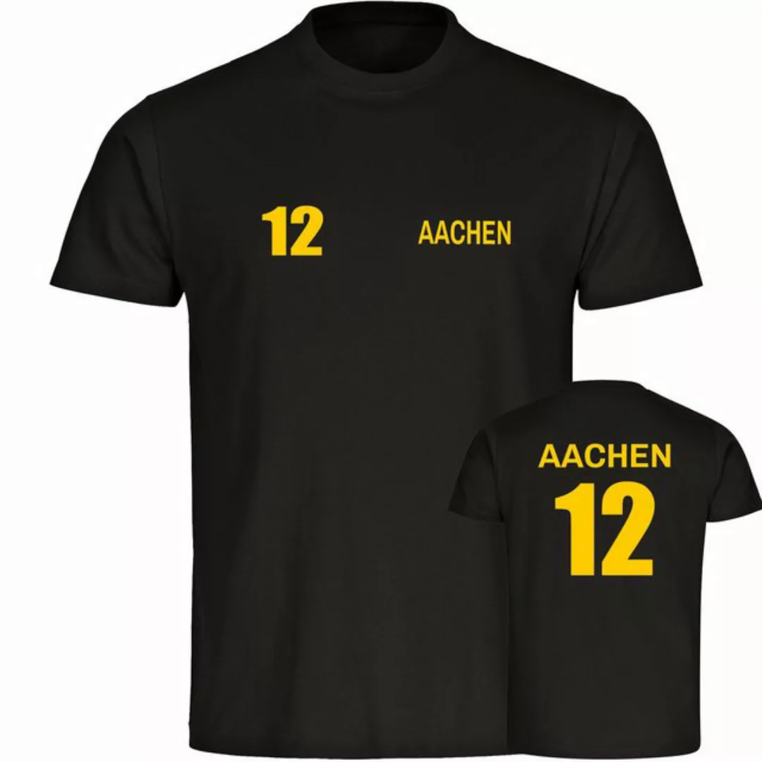 multifanshop T-Shirt Herren Aachen - Trikot Nummer 12 - Männer günstig online kaufen