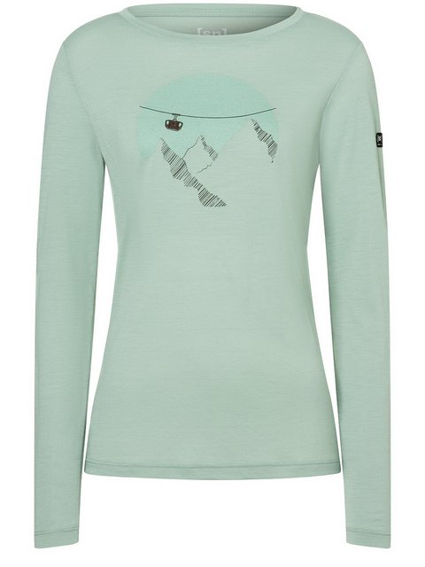 SUPER.NATURAL Sweatshirt für Damen, Merino GONDOLA Ski Motiv, atmungsaktiv günstig online kaufen