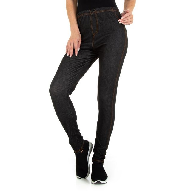 Ital-Design Jeansleggings Damen Freizeit Stretch Jeggings in Schwarz günstig online kaufen