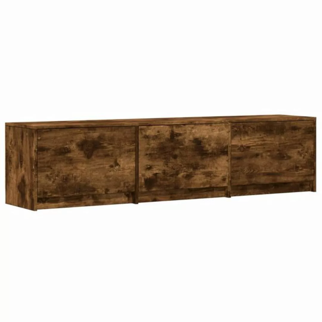 vidaXL TV-Schrank TV-Schrank mit LED-Beleuchtung Räuchereiche 165x34x40 cm günstig online kaufen