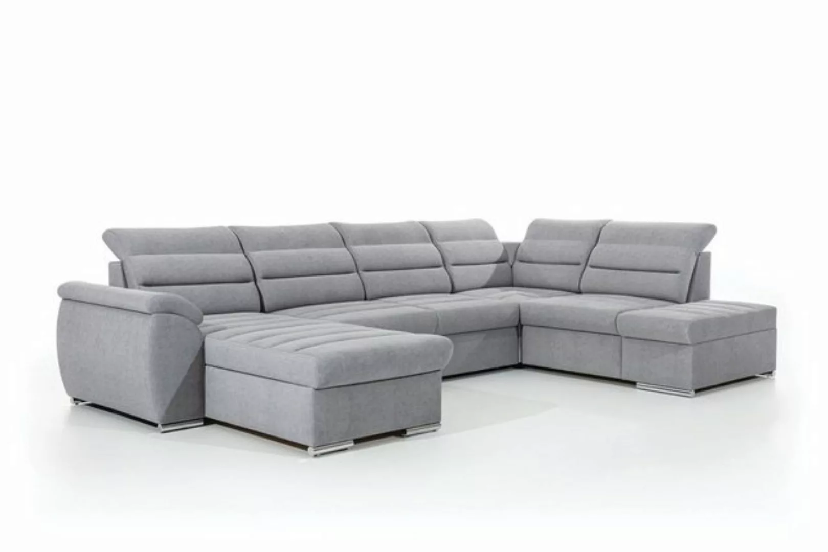 Stylefy Wohnlandschaft Karos, U-Form, Sofa, Steppung günstig online kaufen