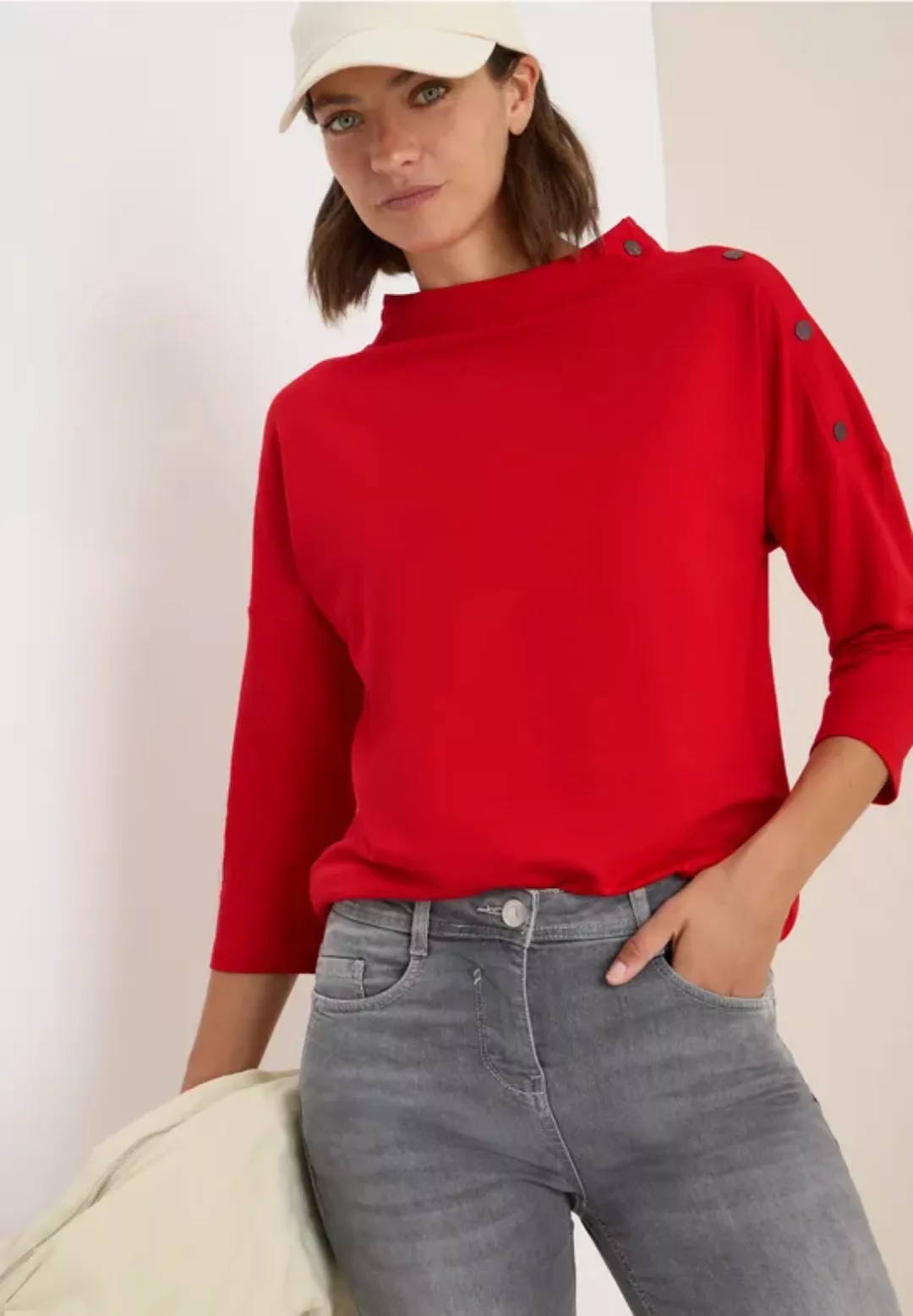 Shirt mit Knopfdetail günstig online kaufen