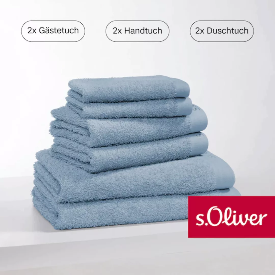 s.Oliver Handtuch Set »s. Oliver, besonders weich und saugfähig,«, (Set, 6 günstig online kaufen