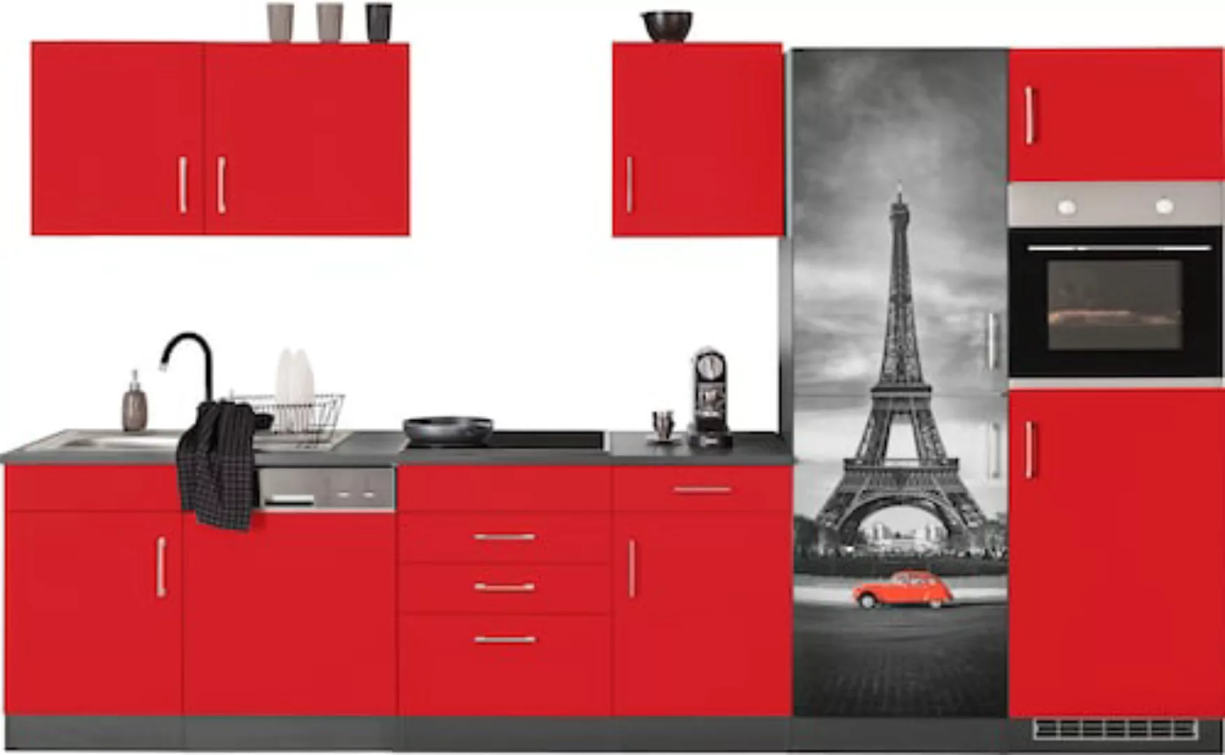 KOCHSTATION Küchenzeile »KS-Paris«, ohne E-Geräte, Breite 340 cm günstig online kaufen