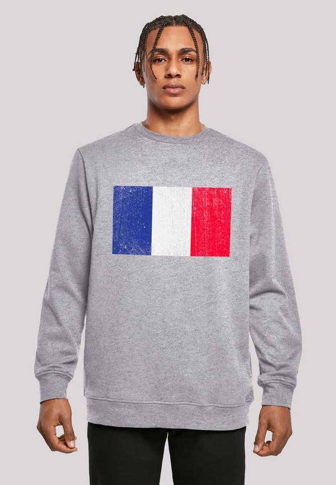 F4NT4STIC Kapuzenpullover France Frankreich Flagge distressed Print günstig online kaufen