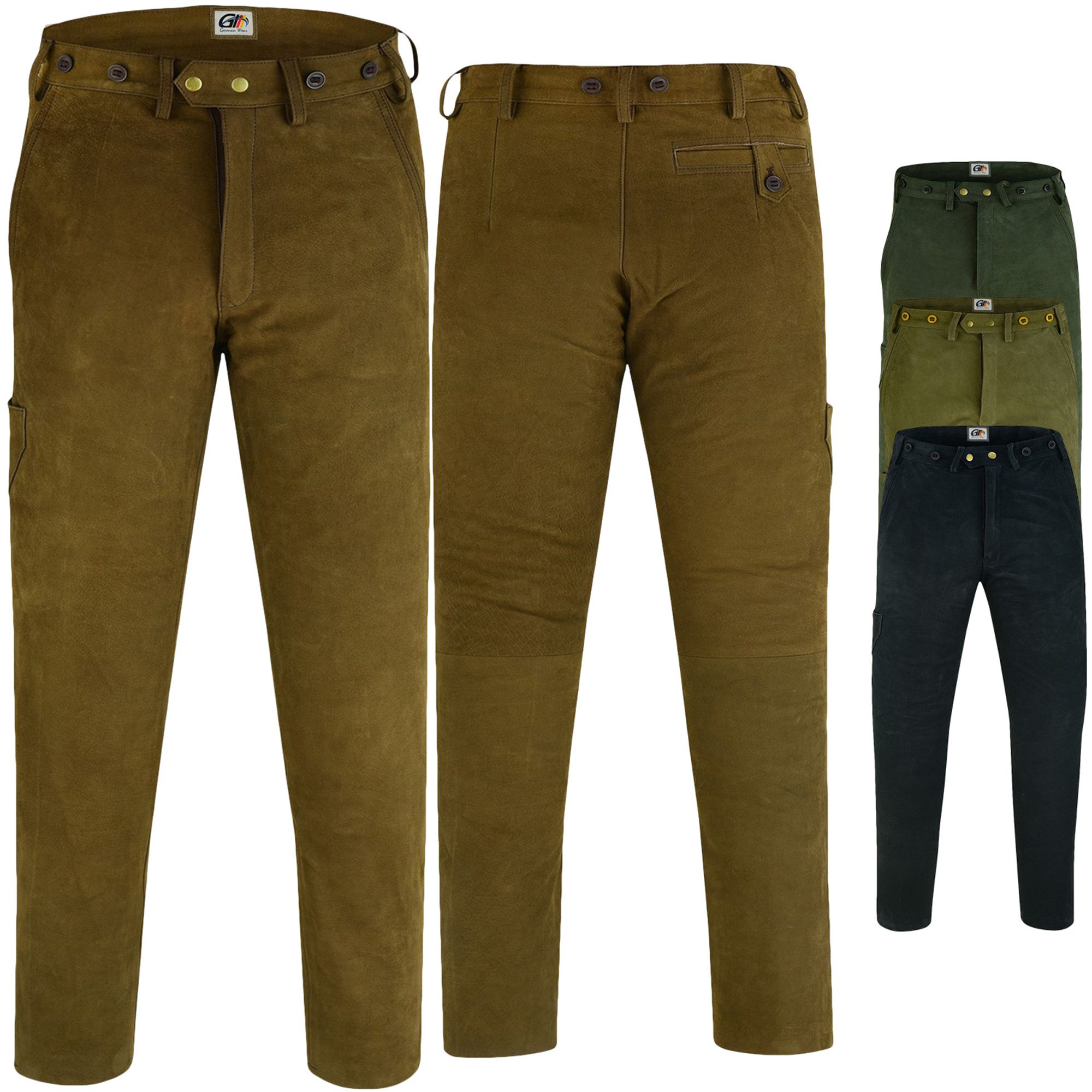 German Wear Lederhose GW604 Lange Jagdhose günstig online kaufen