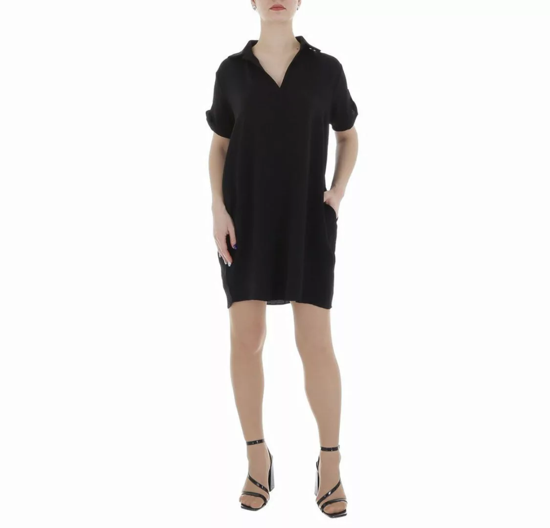 Ital-Design Tunikakleid Damen Freizeit (86164439) Kreppoptik/gesmokt Kleid günstig online kaufen