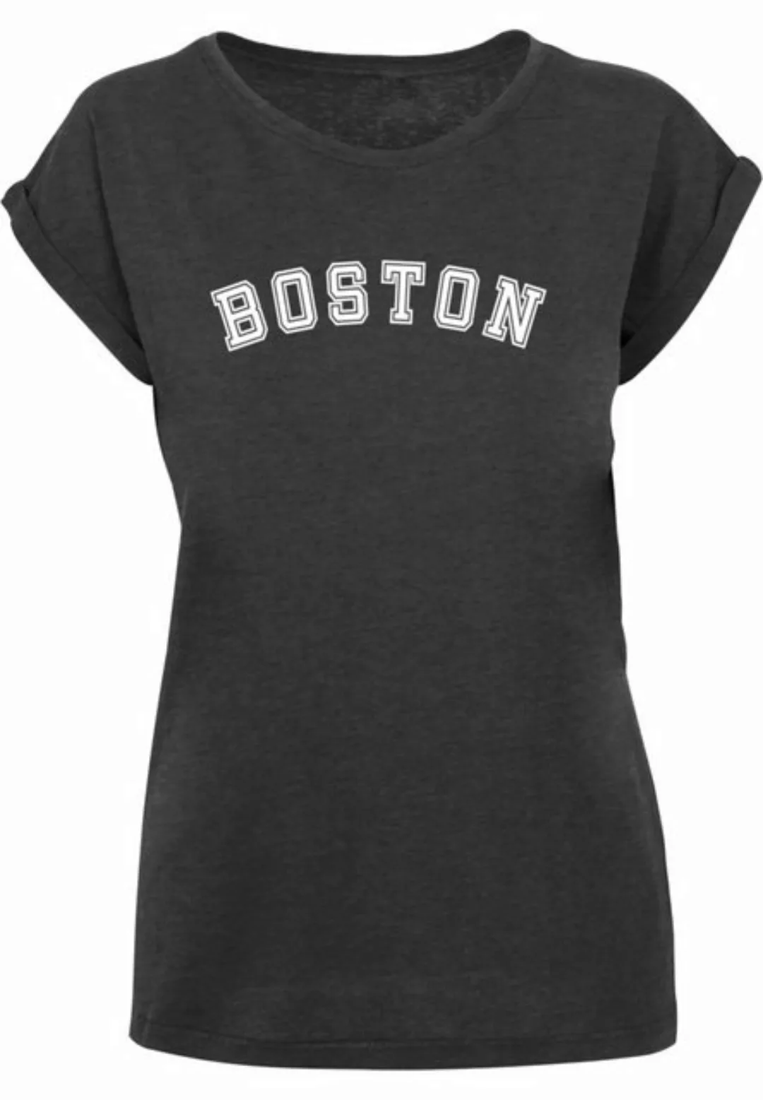 Merchcode T-Shirt Merchcode Damen Ladies Boston X Extended Shoulder Tee (1- günstig online kaufen