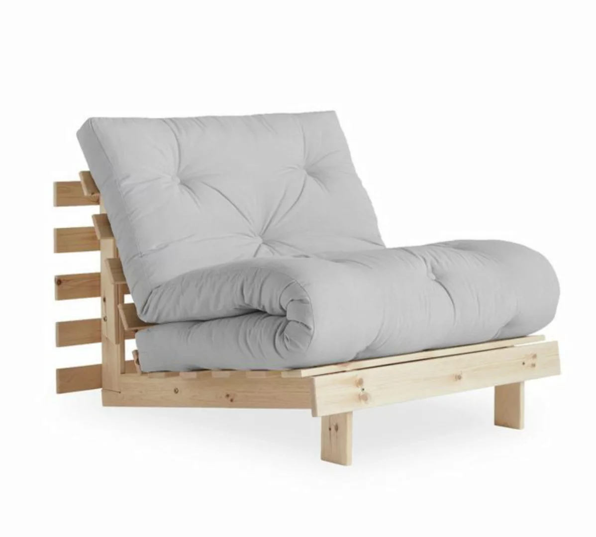 Karup Design Schlafsofa Schlafsofa ROOTS 90 cm Polster LIGHT GREY Klappsofa günstig online kaufen