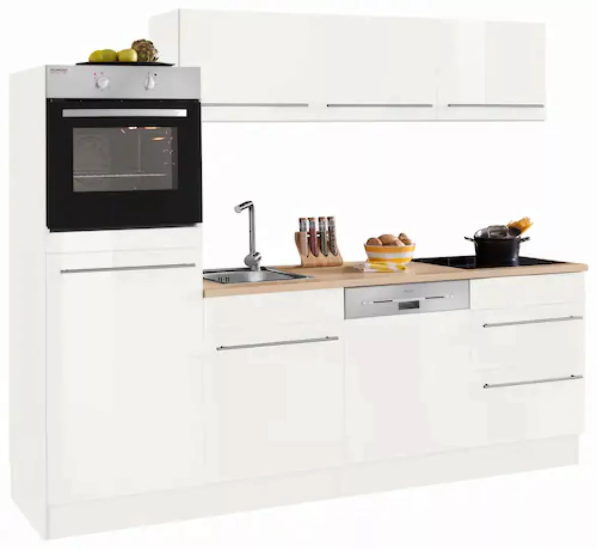 OPTIFIT Küche »Bern«, (Spar-Set), Breite 240 cm, mit E-Geräten, Stärke der günstig online kaufen