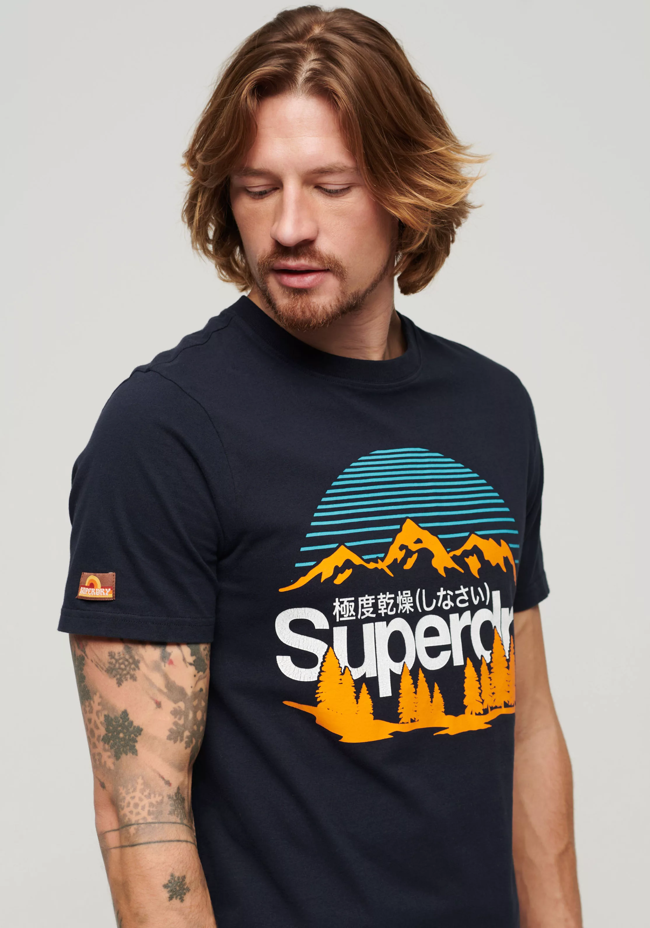 Superdry Kurzarmshirt "SD-GREAT OUTDOORS NR GRAPHIC TEE" günstig online kaufen