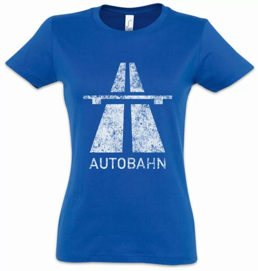 Urban Backwoods Print-Shirt Autobahn Damen T-Shirt Techno Acid Indie Sign S günstig online kaufen