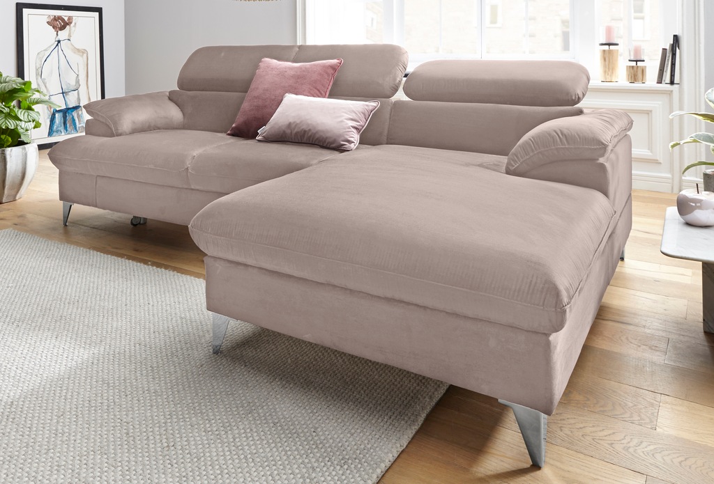 COTTA Ecksofa "Caluso L-Form", mit Kopfteilverstellung, wahlweise mit Bettf günstig online kaufen
