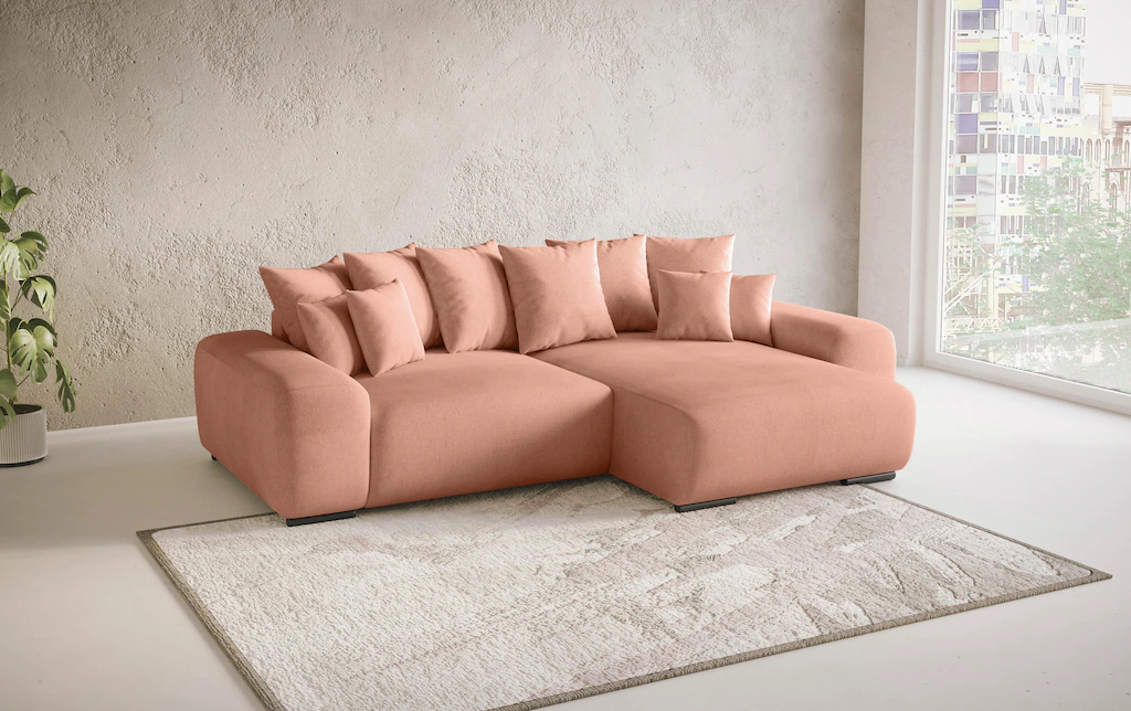 Home affaire Ecksofa "Glamour II, L-Form", mit DuraSpring-Taschenfederkern günstig online kaufen