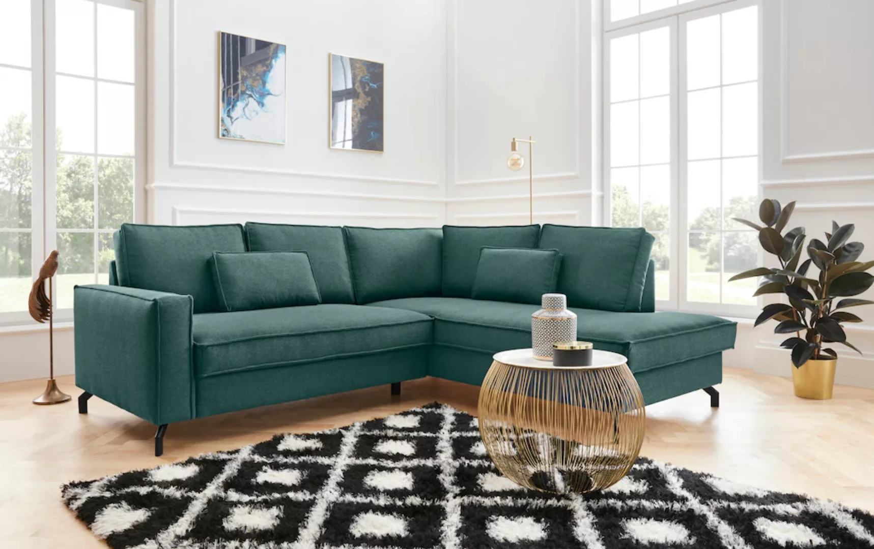 exxpo - sofa fashion Ecksofa "Daytona, L-Form", wahlweise mit Bettfunktion günstig online kaufen
