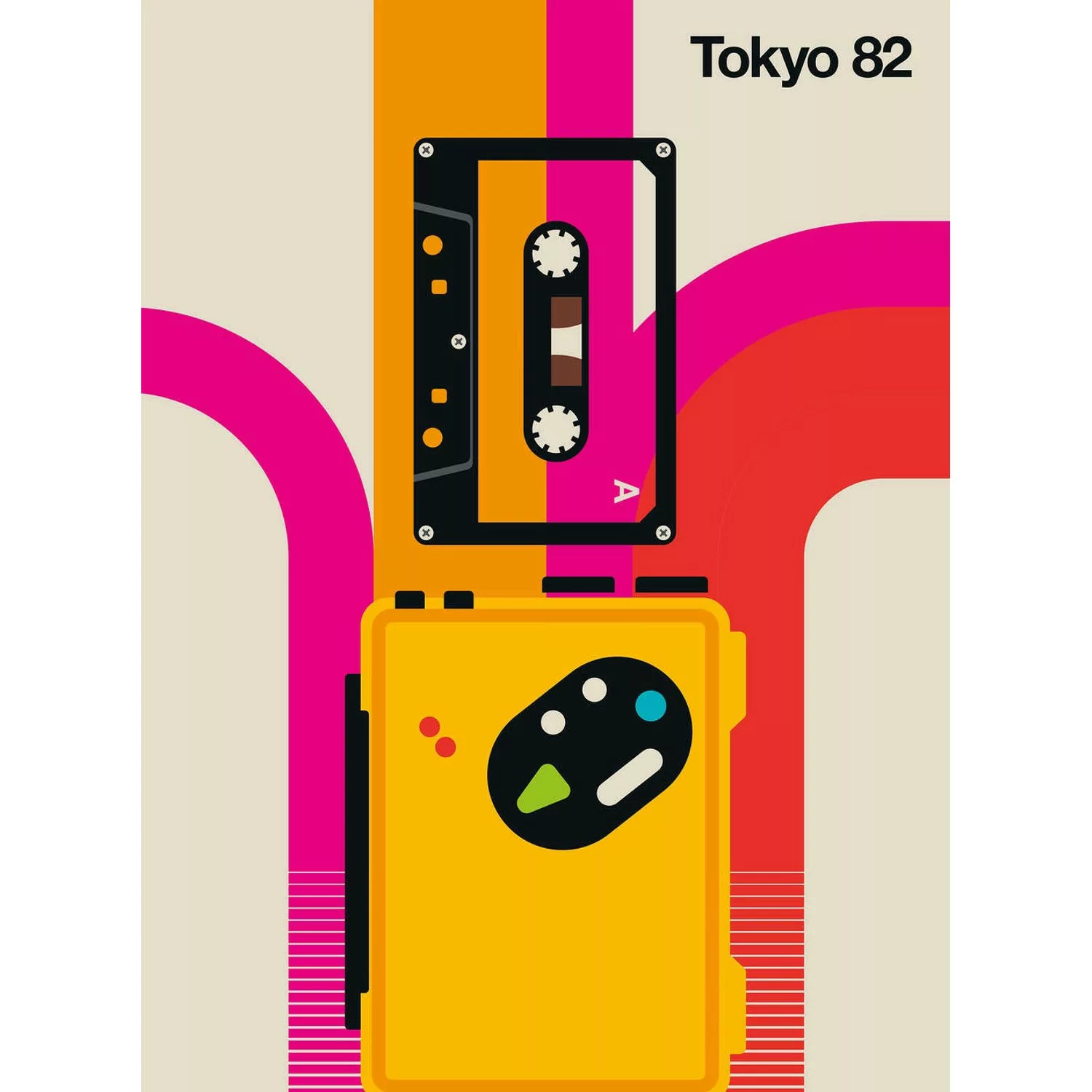 Fototapete Tokyo 82 Kassette Bunt 2,00 m x 2,70 m FSC® günstig online kaufen