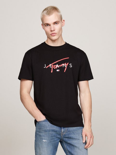 Tommy Jeans T-Shirt TJM REG SIGNATURE TWIST TEE EXT großes Signatur-Logo au günstig online kaufen