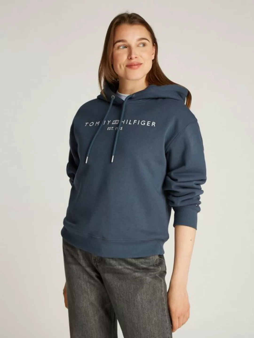 Tommy Hilfiger Kapuzensweatshirt MDRN REG CORP LOGO HOODIE mit gesticktem L günstig online kaufen