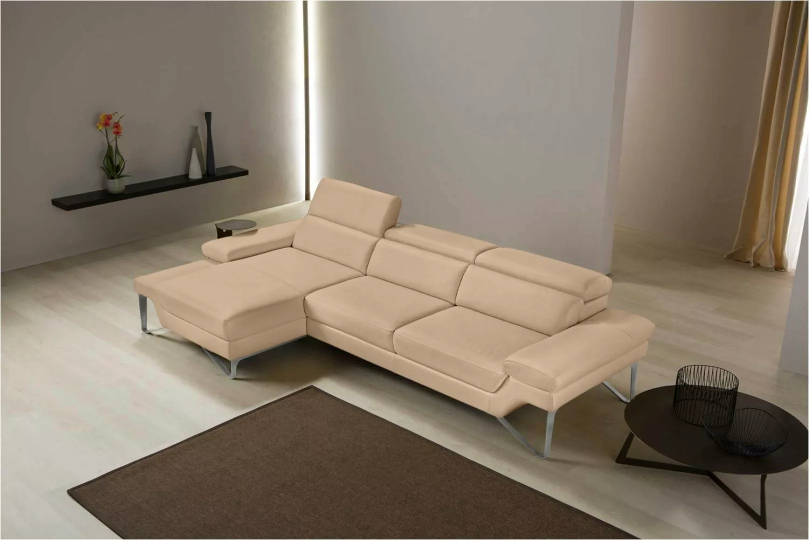 Egoitaliano Ecksofa »Princess, elegantes Designsofa mit erstklassigem Sitzk günstig online kaufen