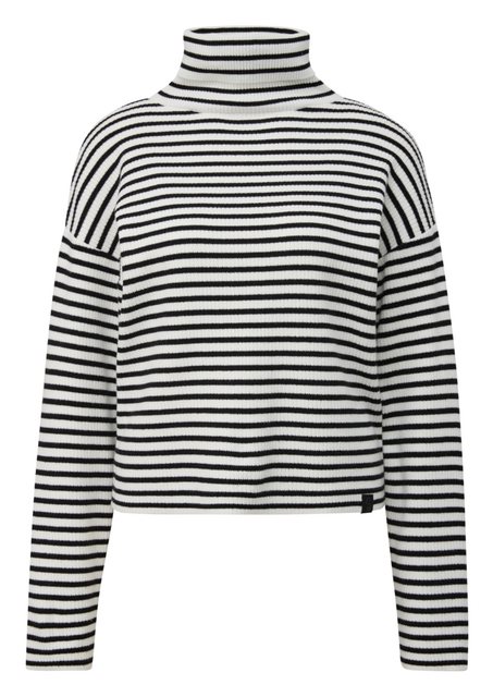 s.Oliver Rollkragenpullover Rippstrick, im Streifen-Design günstig online kaufen