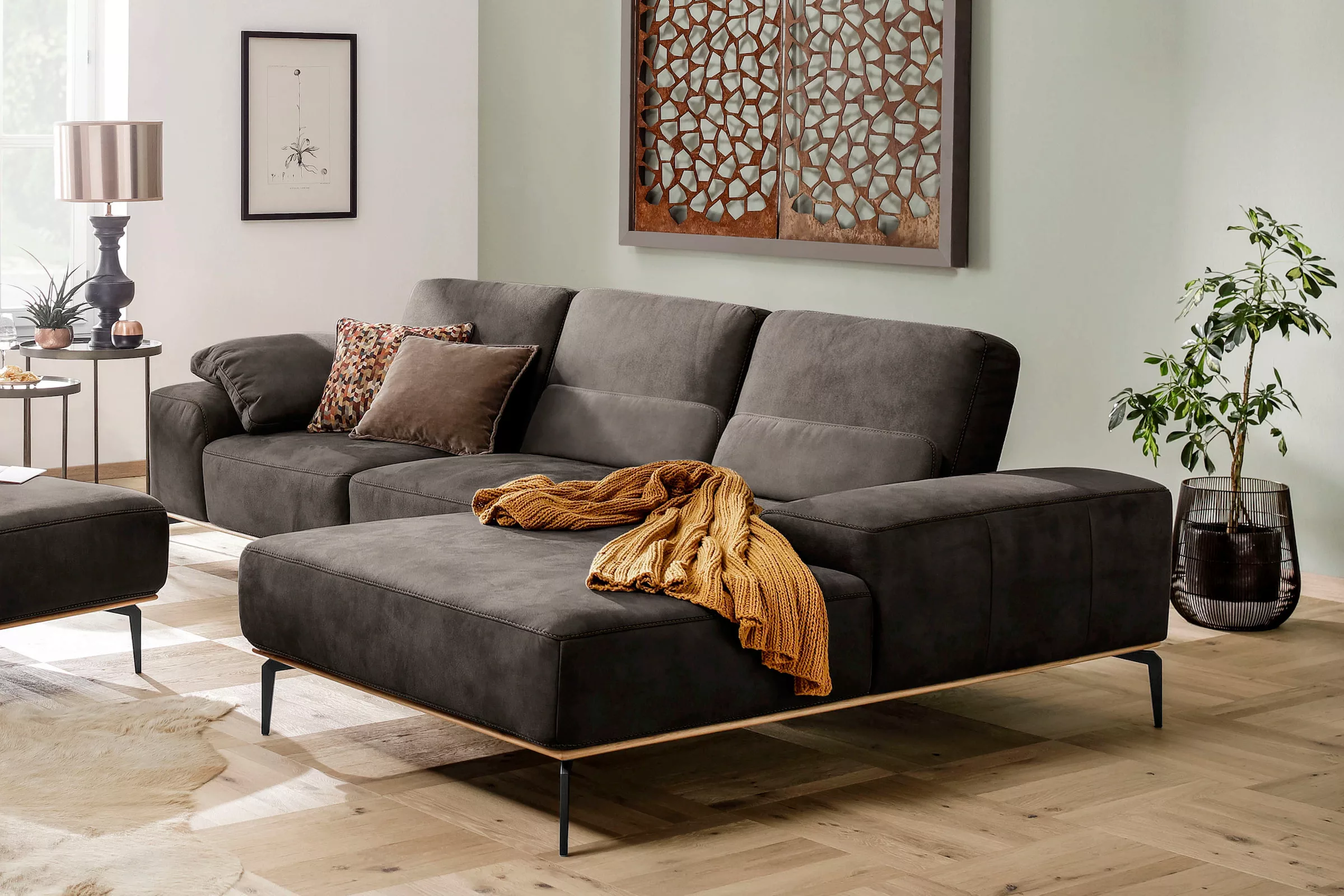 W.SCHILLIG Ecksofa "run, Designsofa mit tollem Sitzkomfort, bequem, L-Form" günstig online kaufen