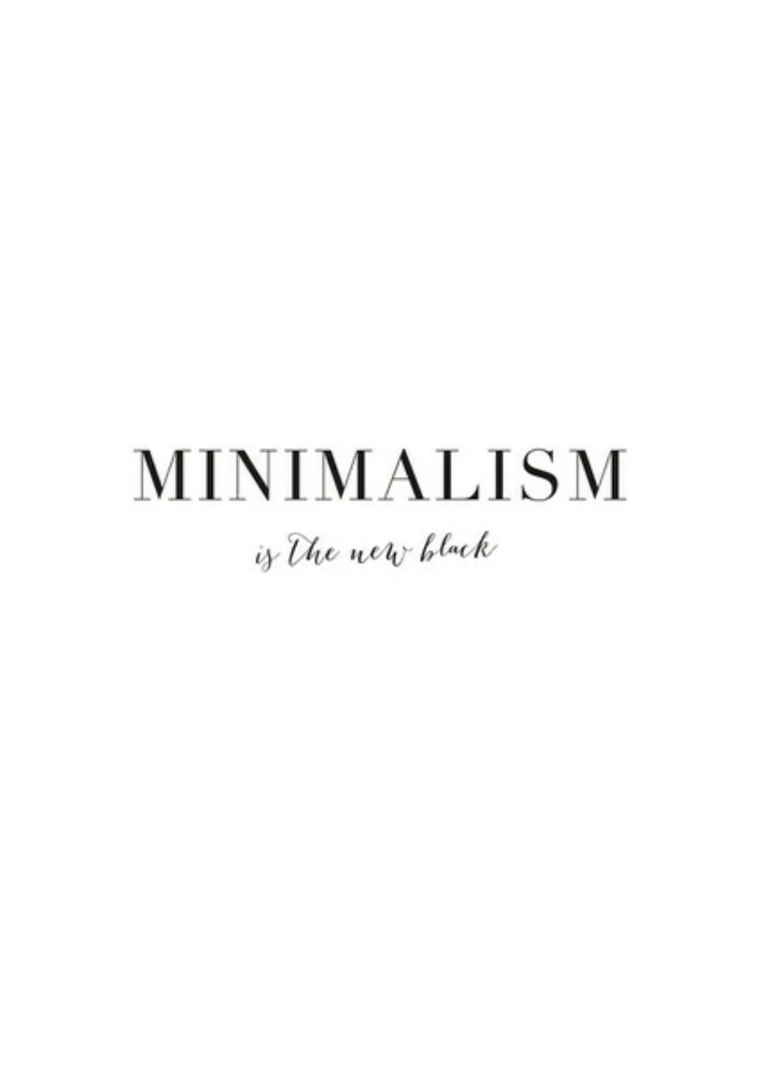 Poster / Leinwandbild - Minimalism günstig online kaufen