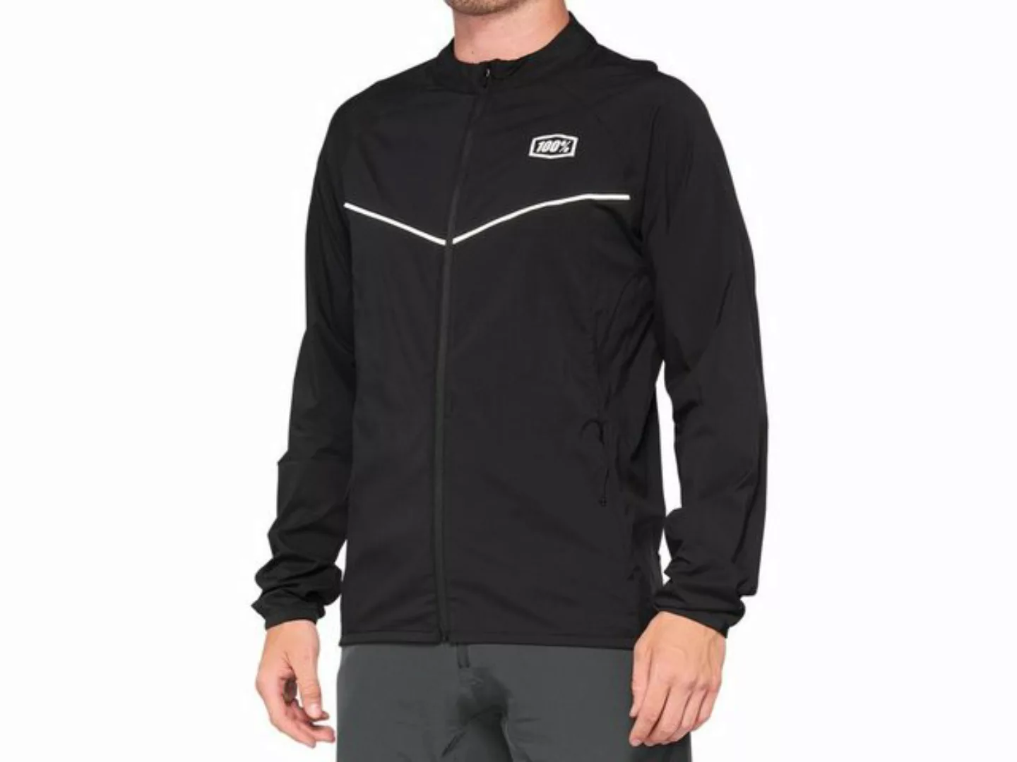 100% Fahrradjacke 100% Corridor Stretch Windbreaker - black M günstig online kaufen