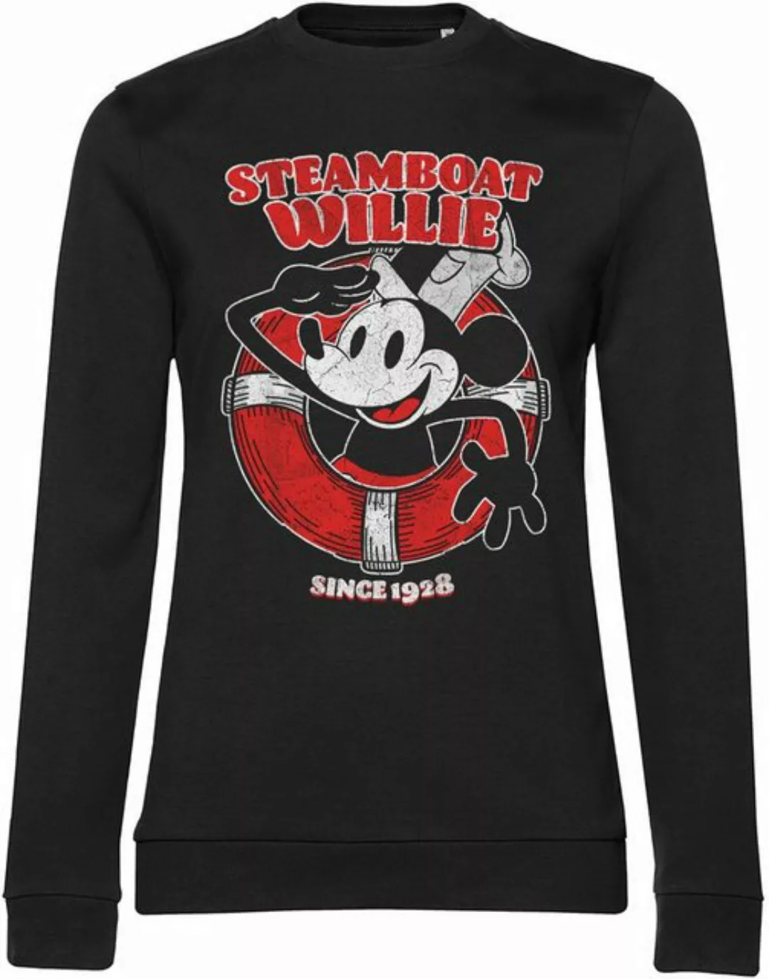 Hybris Rundhalspullover Steamboat Willie günstig online kaufen