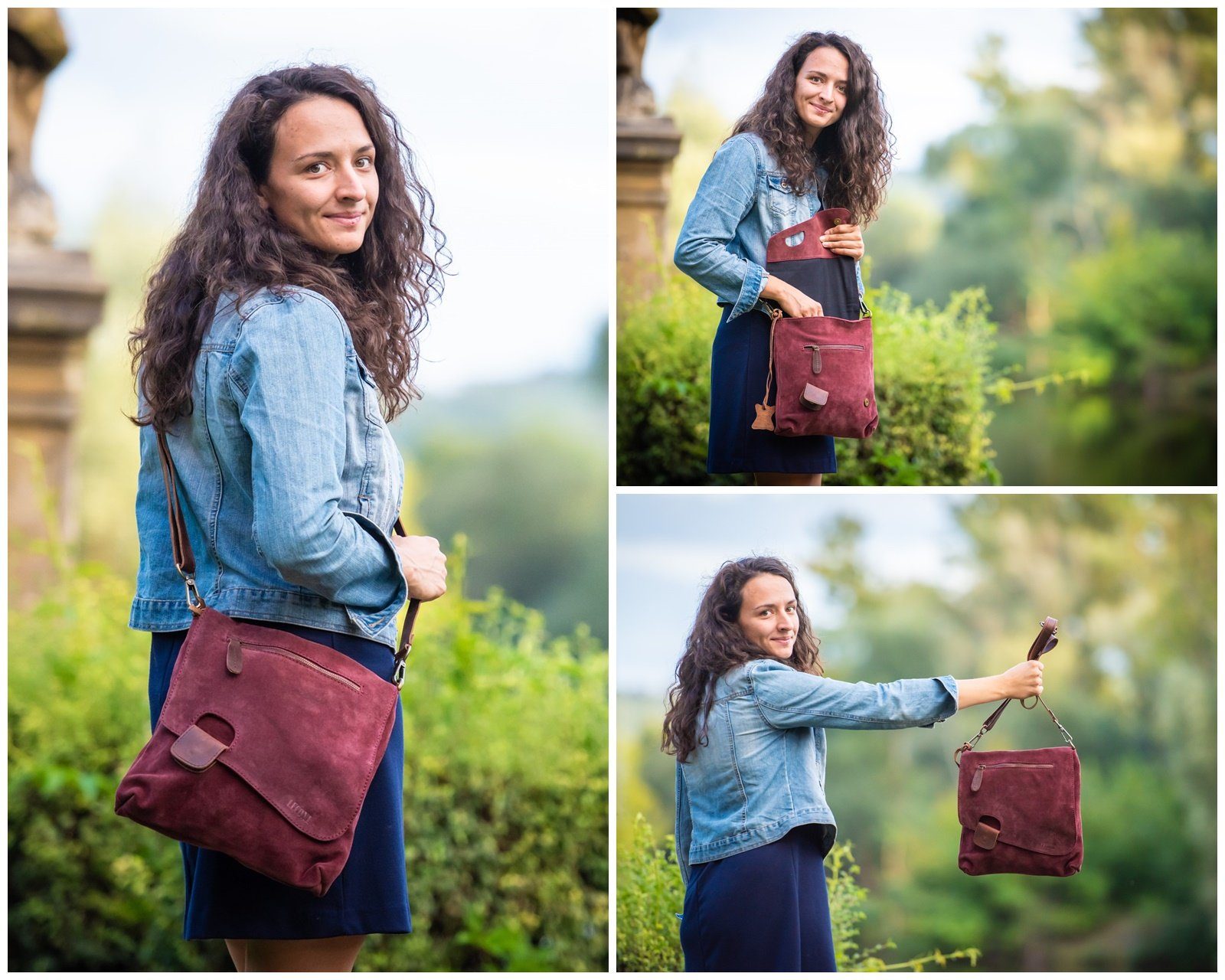 LECONI Umhängetasche Handtasche Ledertasche Damen Schultertasche günstig online kaufen