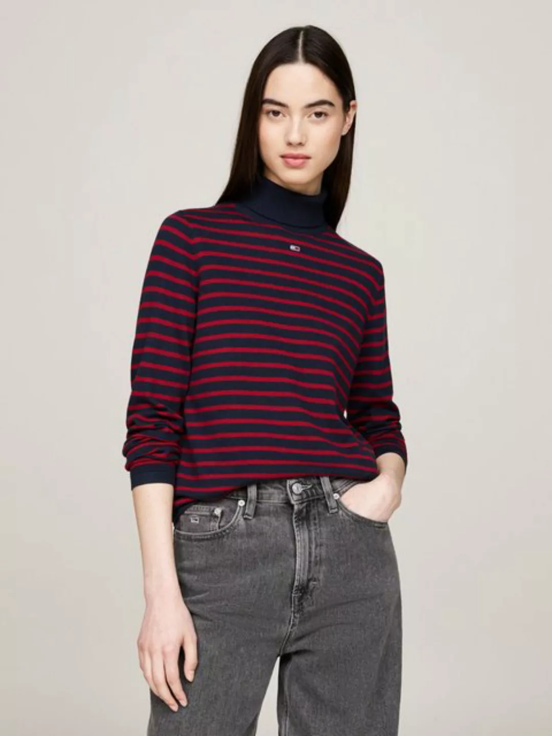 Tommy Jeans Curve Rollkragenpullover TJW ESSENTIAL TRTLNK SWEATER EXT mit R günstig online kaufen