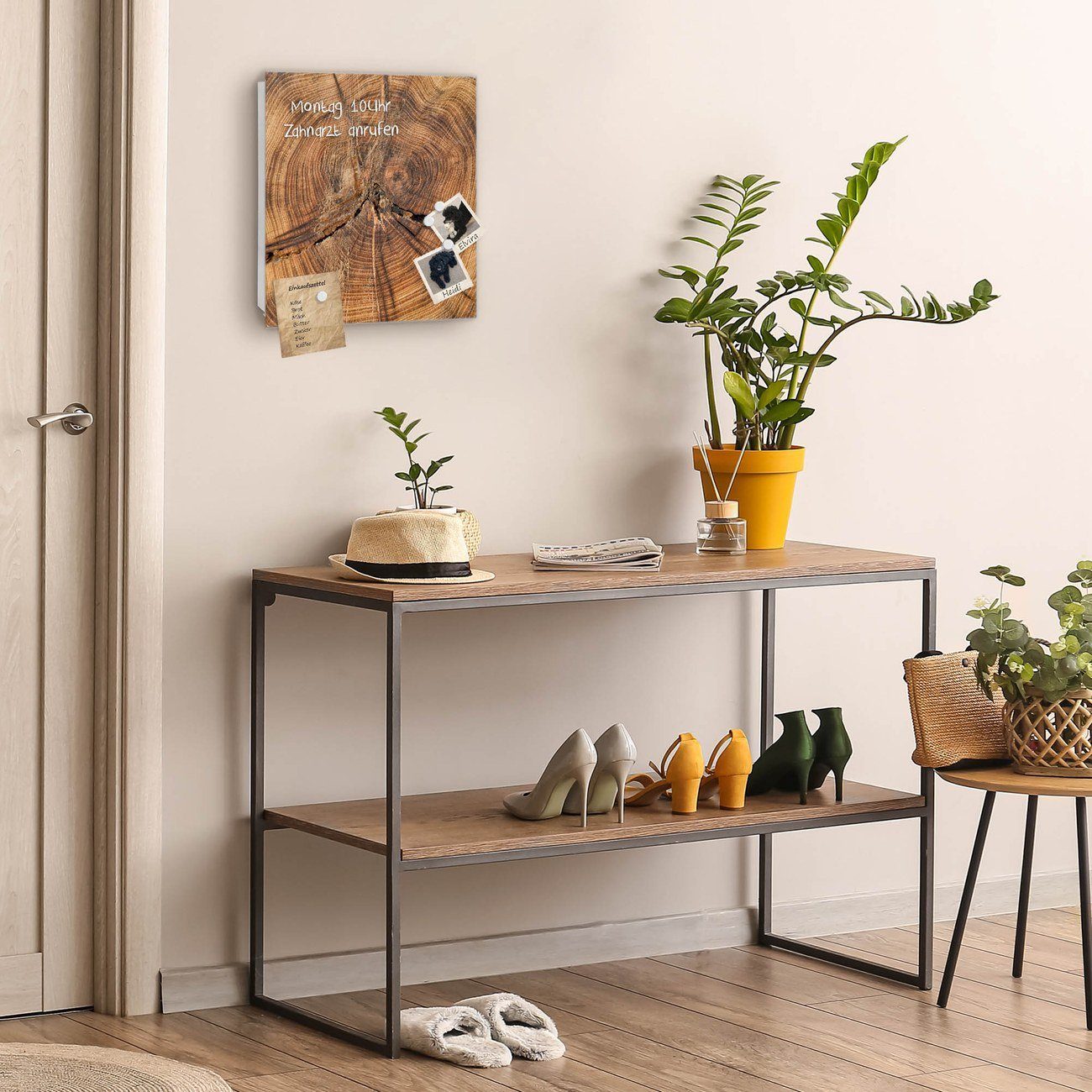 banjado Schlüsselkasten Glas Jahresringe (Stahl Gehäuse, günstig online kaufen