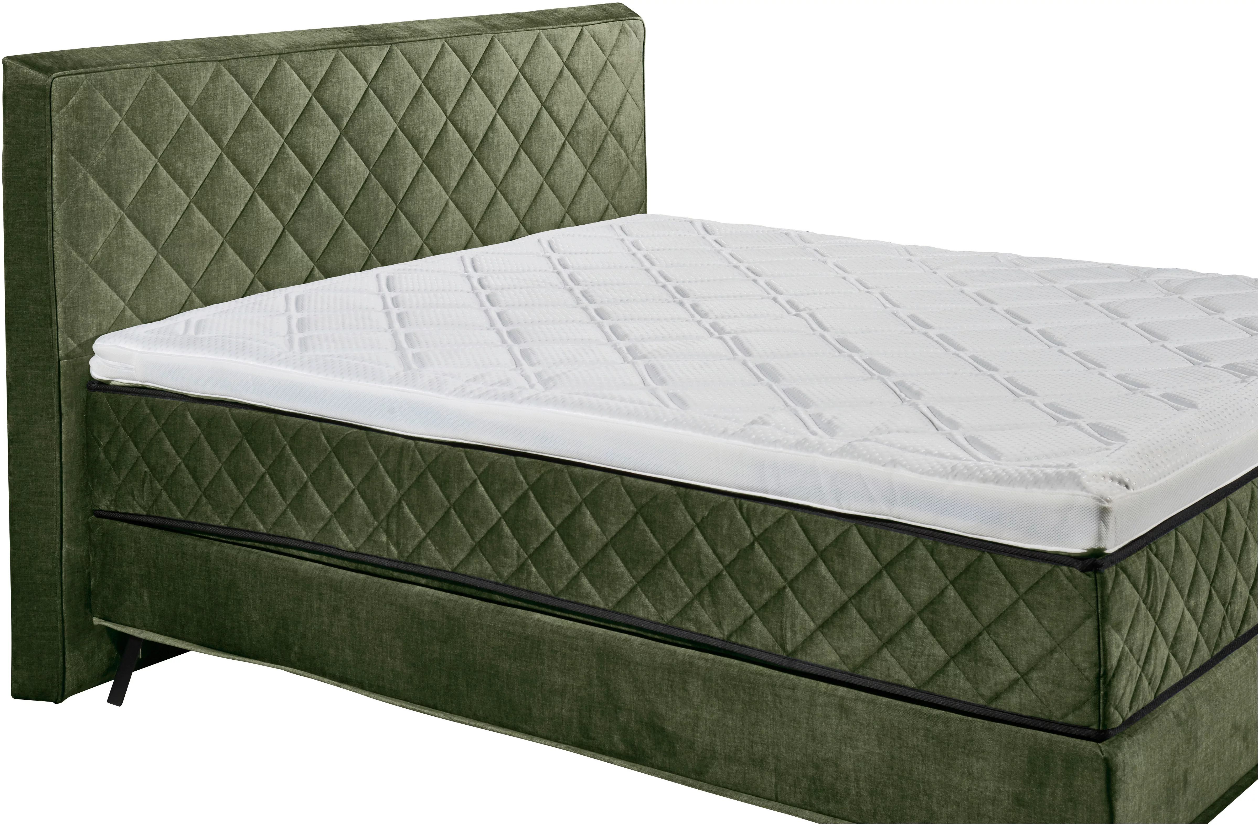 ED EXCITING DESIGN Boxspringbett "Diamond", inkl. Duo-Wendematratze, wahlwe günstig online kaufen