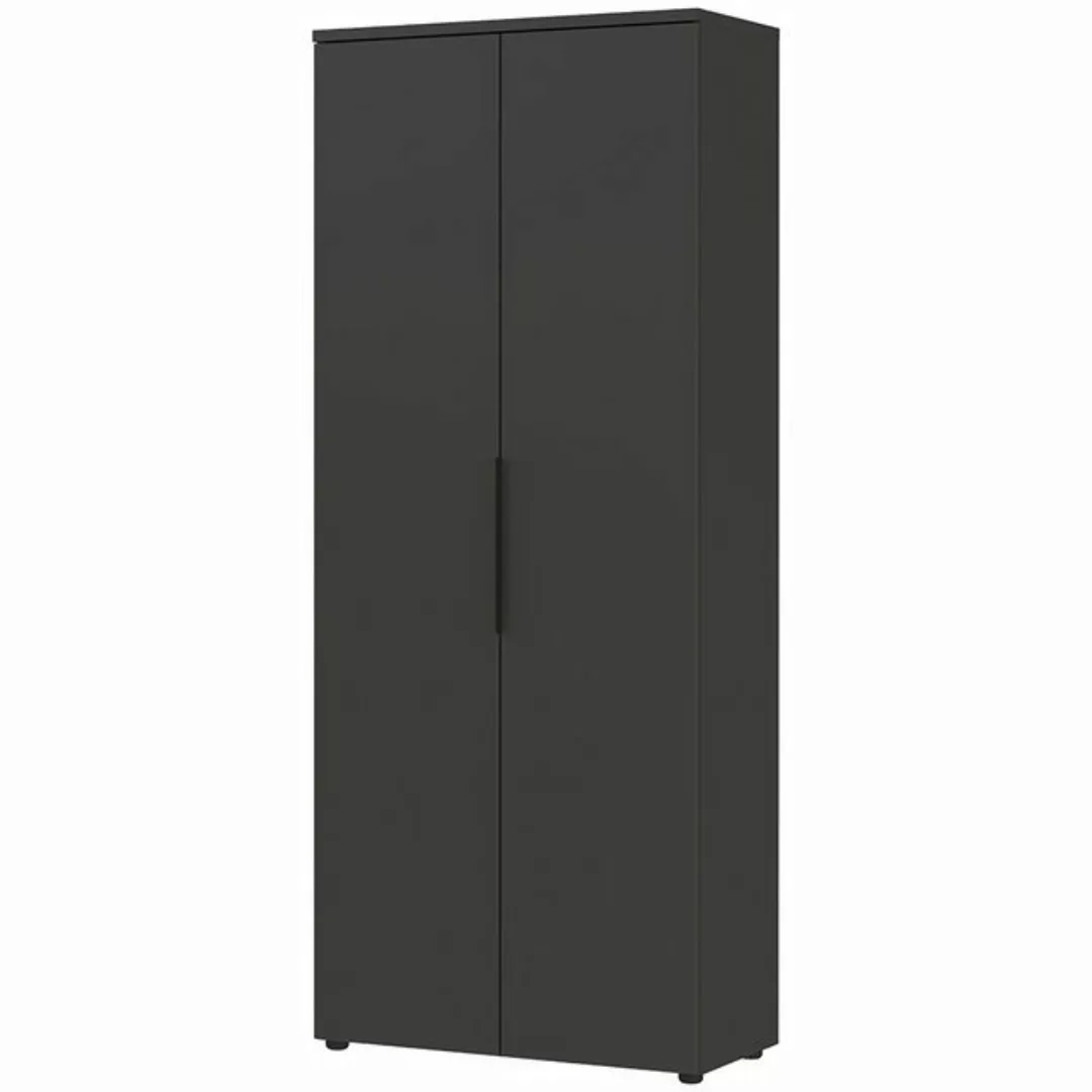 Lomadox Aktenschrank MEMPHIS-01 81cm breit, graphit mit Metallgriffen günstig online kaufen