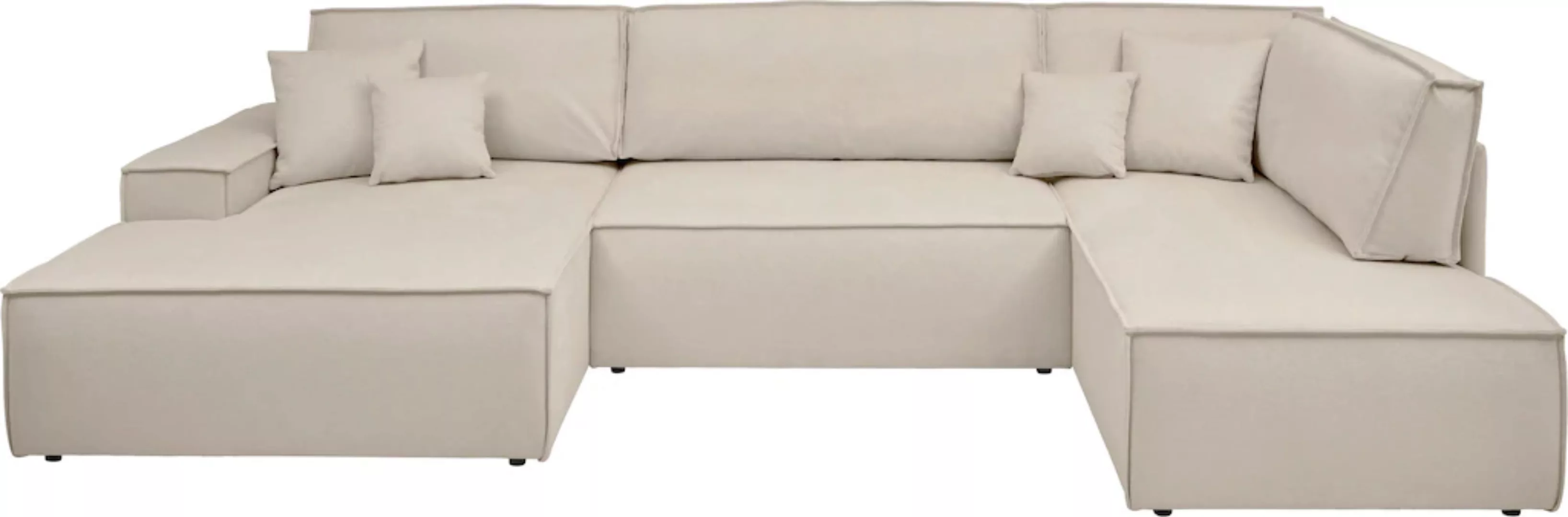 andas Wohnlandschaft "FINNLEY U-Form XXL 329 cm, Schlafsofa, Schlaffunktion günstig online kaufen