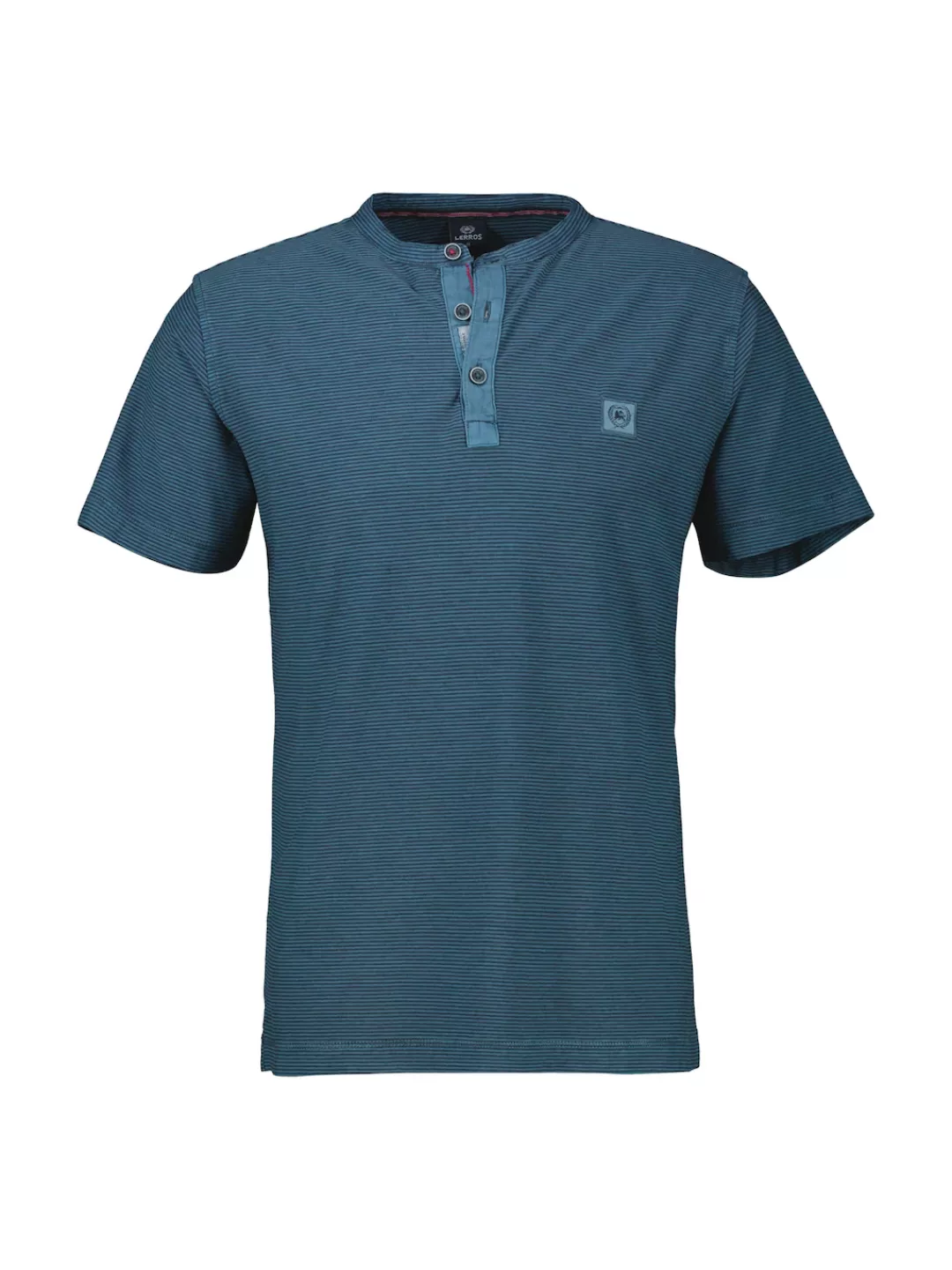 LERROS Henleyshirt "LERROS Herren Serafino-Shirt, gestreift" günstig online kaufen