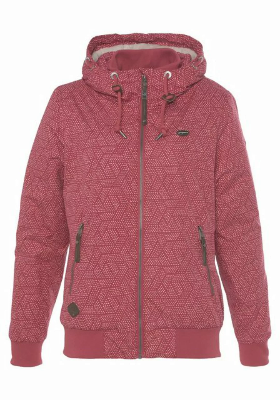 Ragwear Outdoorjacke NUGETTKA PRINT O mit Pünktchen Muster günstig online kaufen