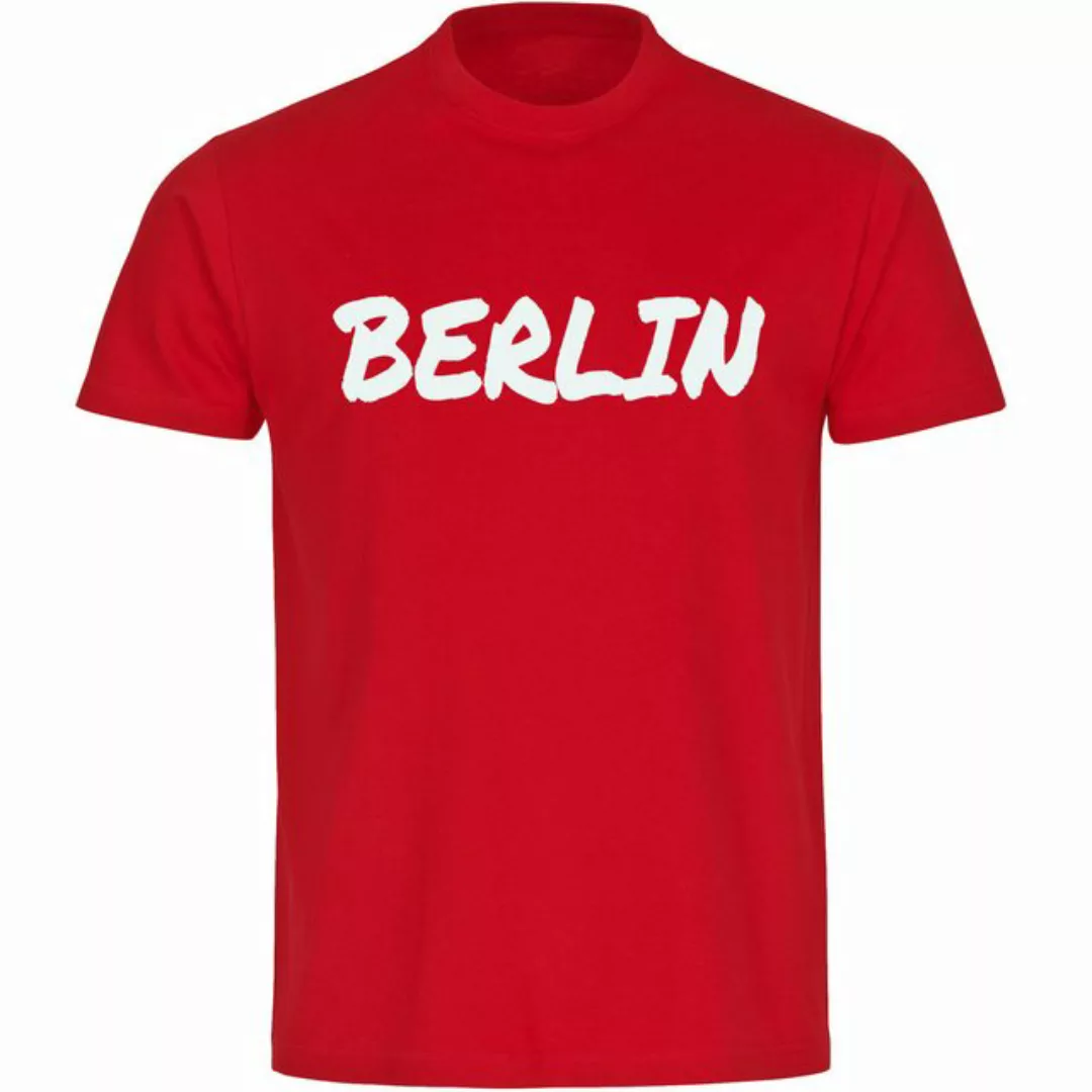 multifanshop T-Shirt Herren Berlin rot - Textmarker - Männer günstig online kaufen