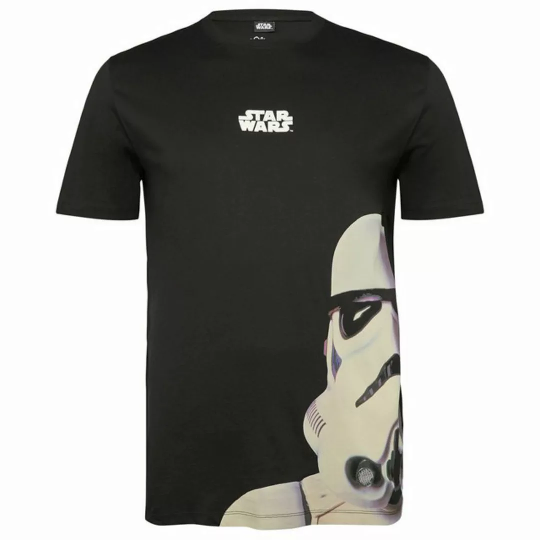 s.Oliver Rundhalsshirt Große Größe T-Shirt schwarz Star Wars™-Frontprint St günstig online kaufen