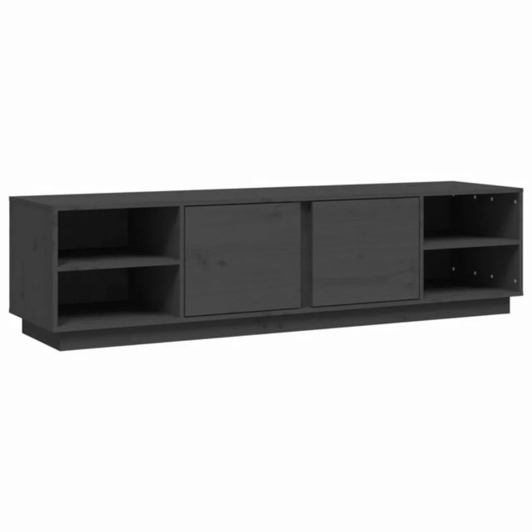 vidaXL TV-Schrank TV-Schrank Grau 156x40x40 cm Massivholz Kiefer Lowboard F günstig online kaufen