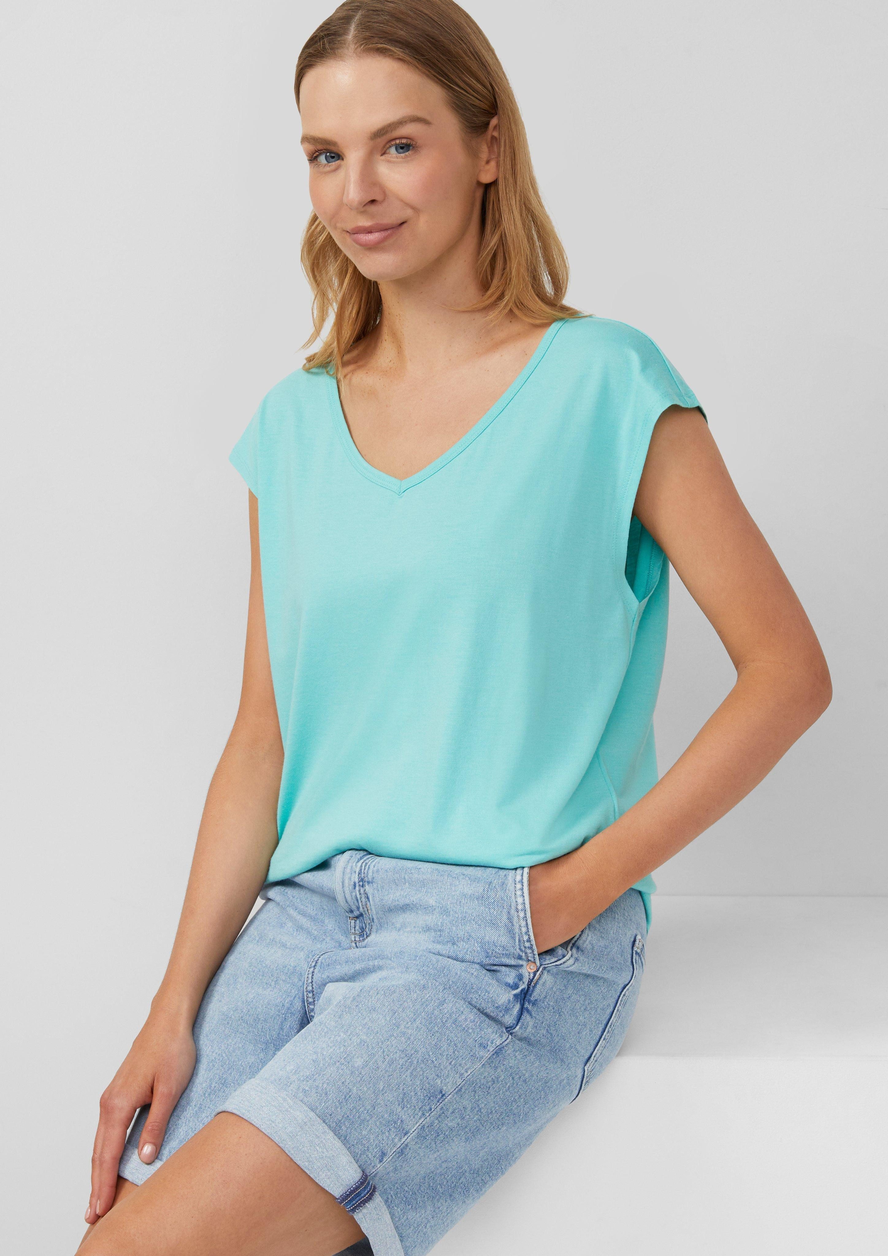 s.Oliver Shirttop T-Shirt mit weitem Ausschnitt, günstig online kaufen