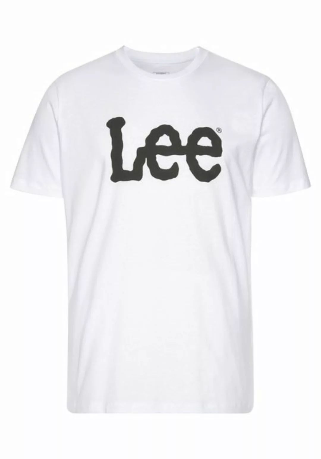 Lee Herren Rundhals T-Shirt Wobbly Logo günstig online kaufen